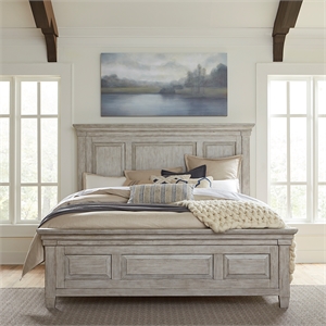 Liberty Furniture Heartland White Queen Panel Bed