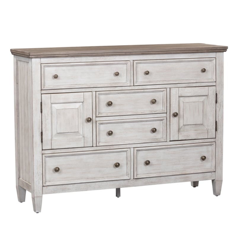 Heartland White 2 Door 6 Drawer Chesser