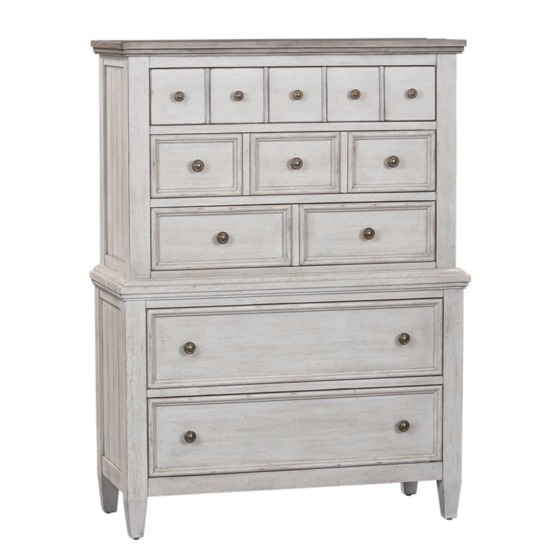 Heartland White 5 Drawer Chest
