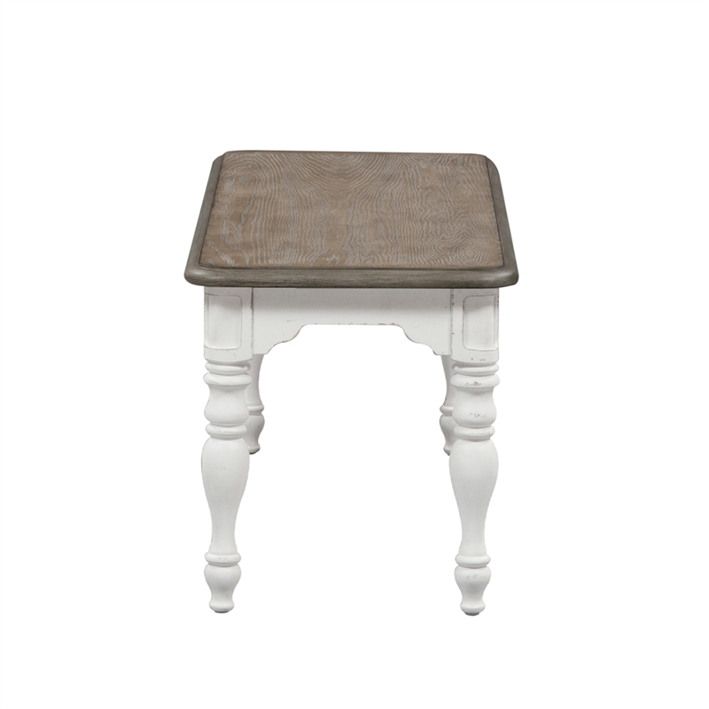Magnolia Manor White Dining Bench (RTA)