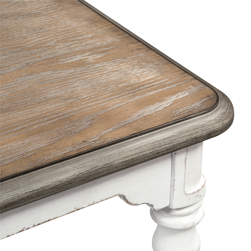 Magnolia Manor White Dining Bench (RTA)