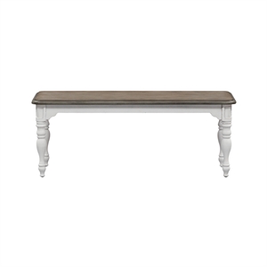 Magnolia Manor White Dining Bench (RTA)