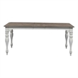 Liberty Furniture Magnolia Manor Leg Table - Antique White/Brown