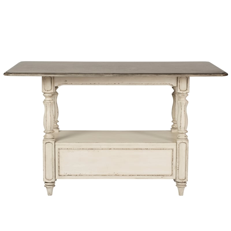Liberty Furniture Magnolia Manor Antique White Gathering Table