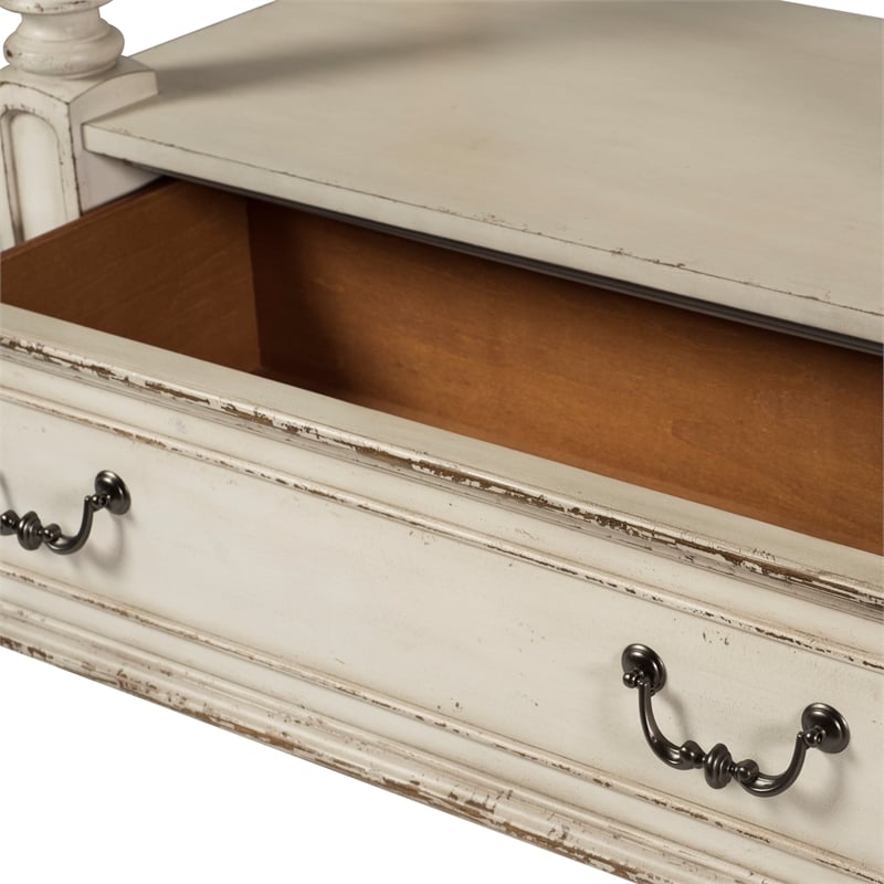 Liberty Furniture Magnolia Manor Antique White Gathering Table