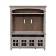 Heartland White Entertainment Center with Piers