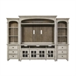 Heartland White Entertainment Center with Piers