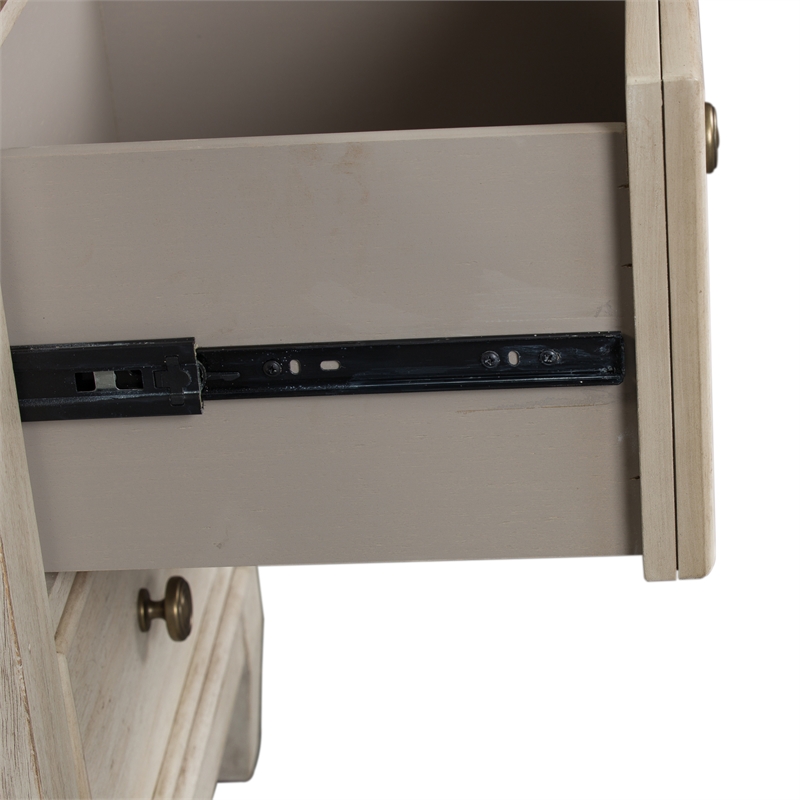 Heartland White 2 Drawer Night Stand w/ Charging Station