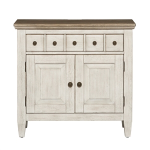 heartland white bedside chest