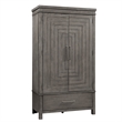 Modern Farmhouse Dark Gray Armoire