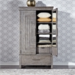 Modern Farmhouse Dark Gray Armoire