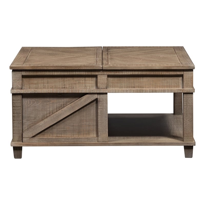 Liberty Furniture Parkland Falls Square Lift Top Cocktail Table - Brown