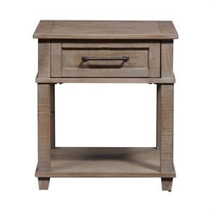 Parkland Falls Light Brown Rectangular End Table