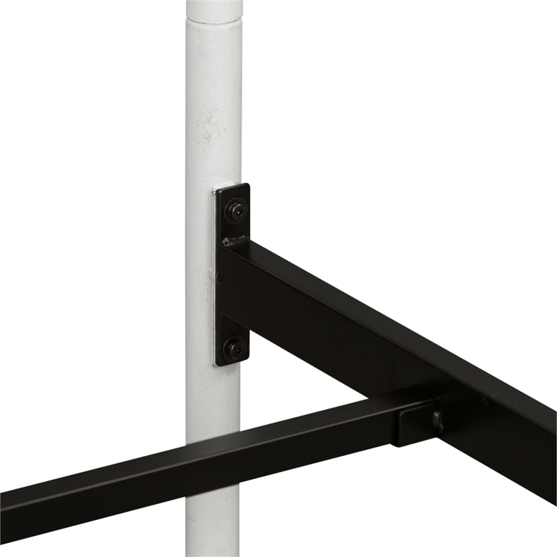 Vintage Series Metal Twin Metal Bed - Antique White