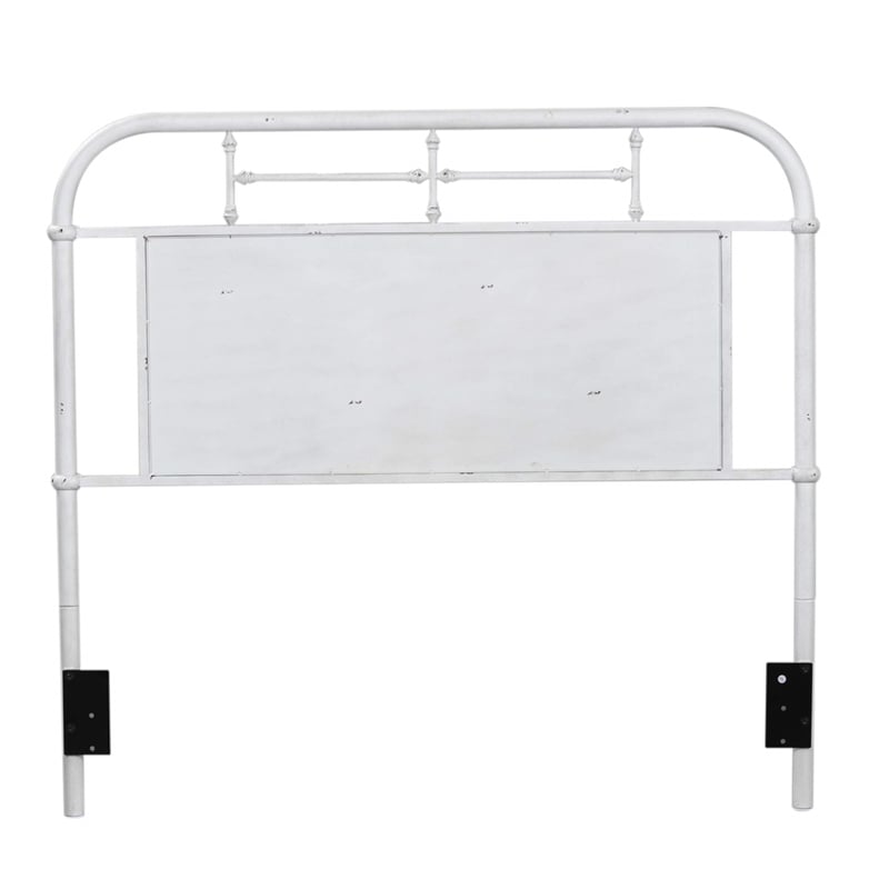 Liberty Furniture Vintage Series King Metal Headboard - Antique White