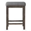 Liberty Furniture Hayden Way Upholstered Console Stool in Medium Gray