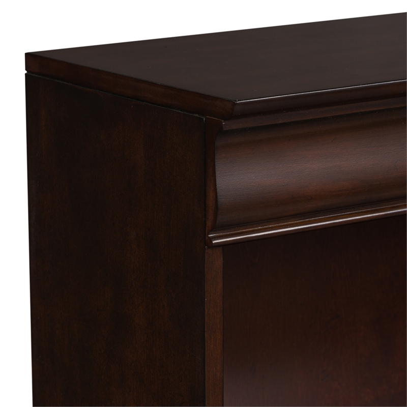 Brayton Manor Dark Brown Jr Executive 72 Inch Bookcase (RTA)