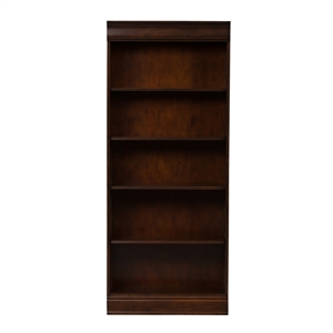 brayton manor dark brown jr executive 72 inch bookcase (rta)