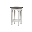 Allyson Park White Console Stool with Footrest