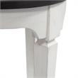 Allyson Park White Console Stool with Footrest
