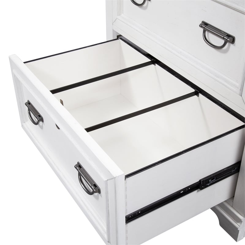 Allyson Park White Bunching Lateral File Cabinet