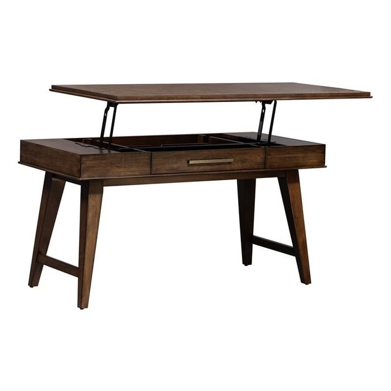 Liberty Furniture Ventura Blvd Lift Top Writing Desk in Brown 796HO109