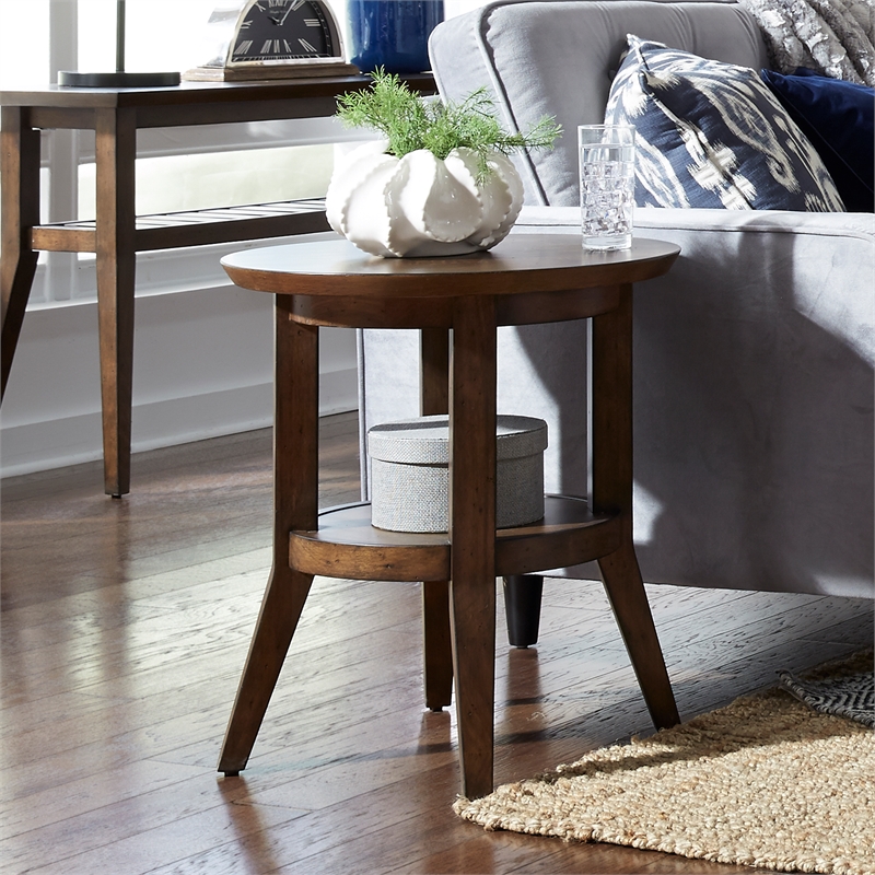 Liberty Furniture Ventura Boulevard Dark Brown Round End Table