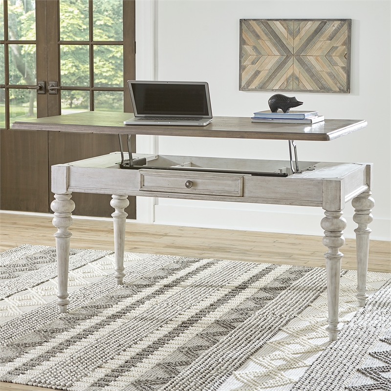 Heartland White Lift Top Writing Desk Cymax Business