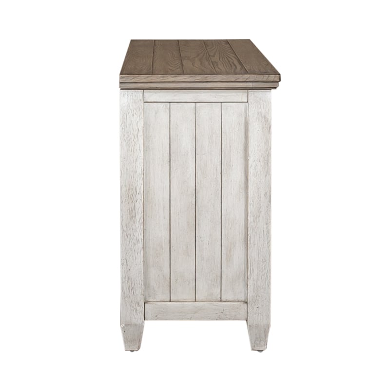 Heartland White 56 Inch Tile TV Console