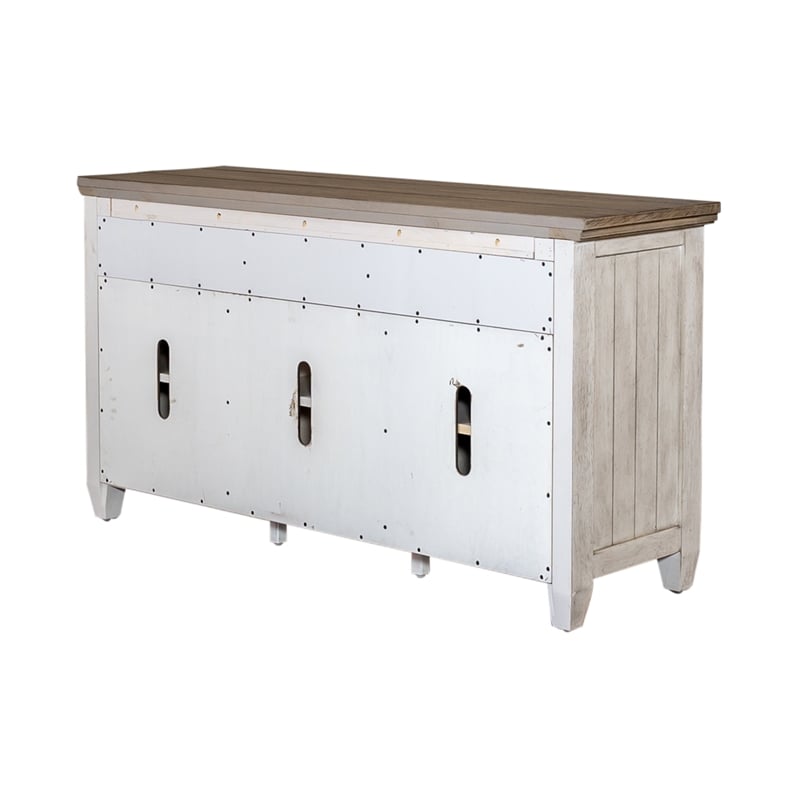 Heartland White 56 Inch Tile TV Console