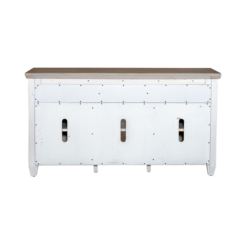 Heartland White 56 Inch Tile TV Console