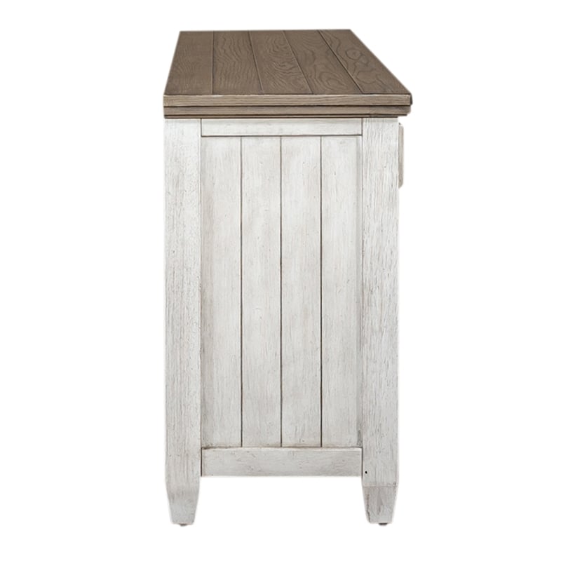 Liberty Furniture Heartland 66 Inch Tile TV Console - Antique White