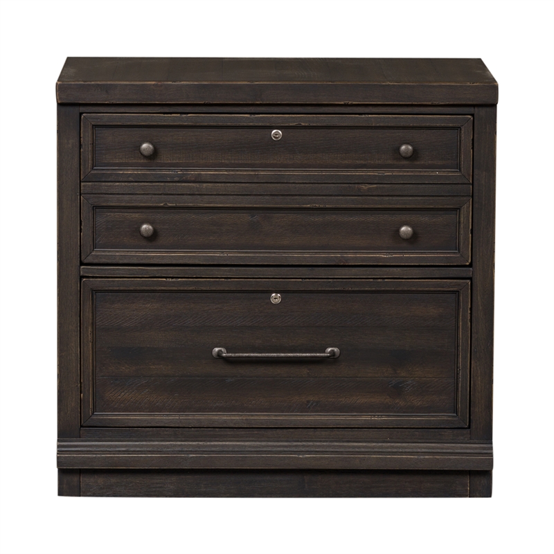 Harvest Home Black Bunching Lateral File Cabinet