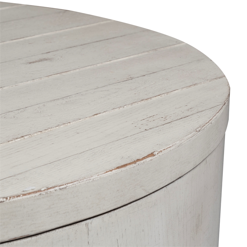 Liberty Furniture Modern Farmhouse Drum Cocktail Table