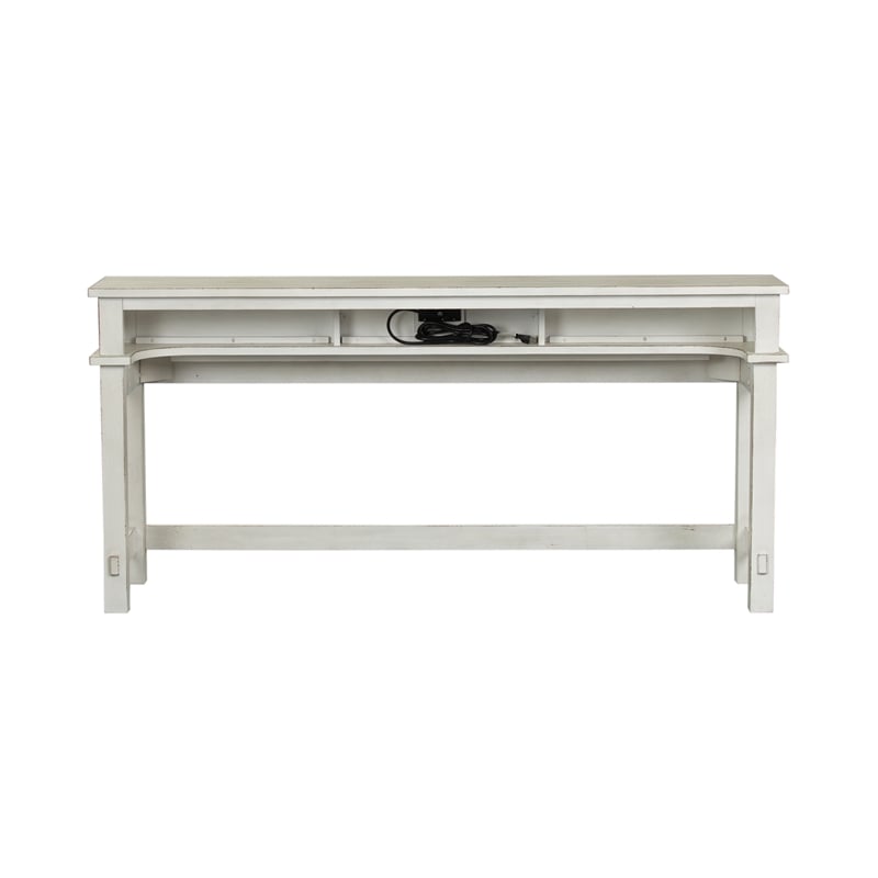 Modern Farmhouse White Console Bar Table