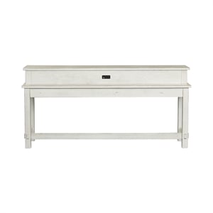 Modern Farmhouse White Console Bar Table