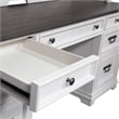 Liberty Furniture Allyson Park White Credenza & Hutch Home Office Desk
