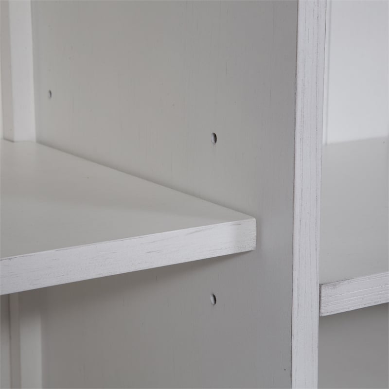 Liberty Furniture Allyson Park White Credenza & Hutch Home Office Desk