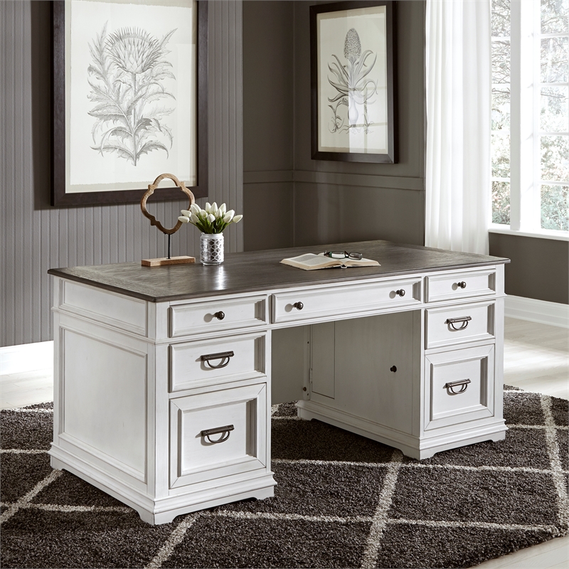 Allyson Park White Desk