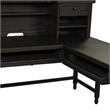 Harvest Home Black Opt L Shaped Desk Set