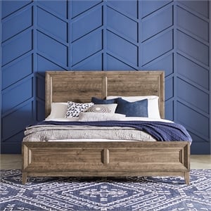 Liberty Furniture Ridgecrest Light Brown King Panel Bed