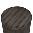 Modern Farmhouse Dark Gray Drum End Table