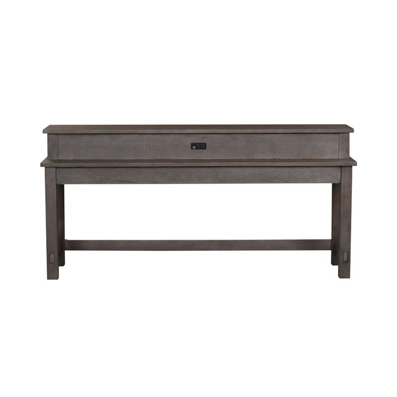 Modern Farmhouse Dark Gray Console Bar Table