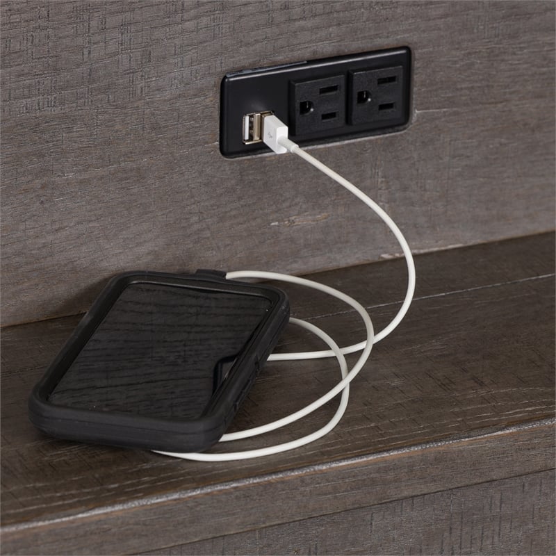 Modern Farmhouse Dark Gray Console Bar Table