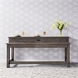 Modern Farmhouse Dark Gray Console Bar Table