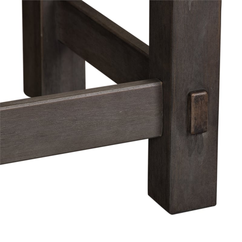 Modern Farmhouse Dark Gray Console Bar Table