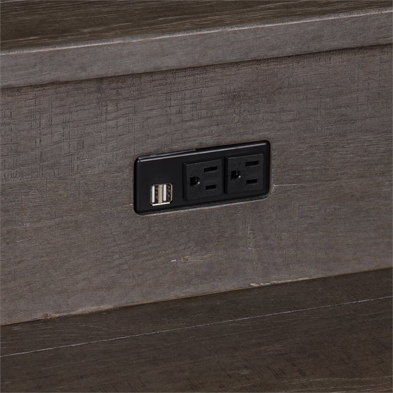 Modern Farmhouse Dark Gray Console Bar Table