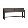 Modern Farmhouse Dark Gray Console Bar Table