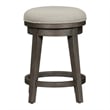 Modern Farmhouse Dark Gray Console Swivel Stool