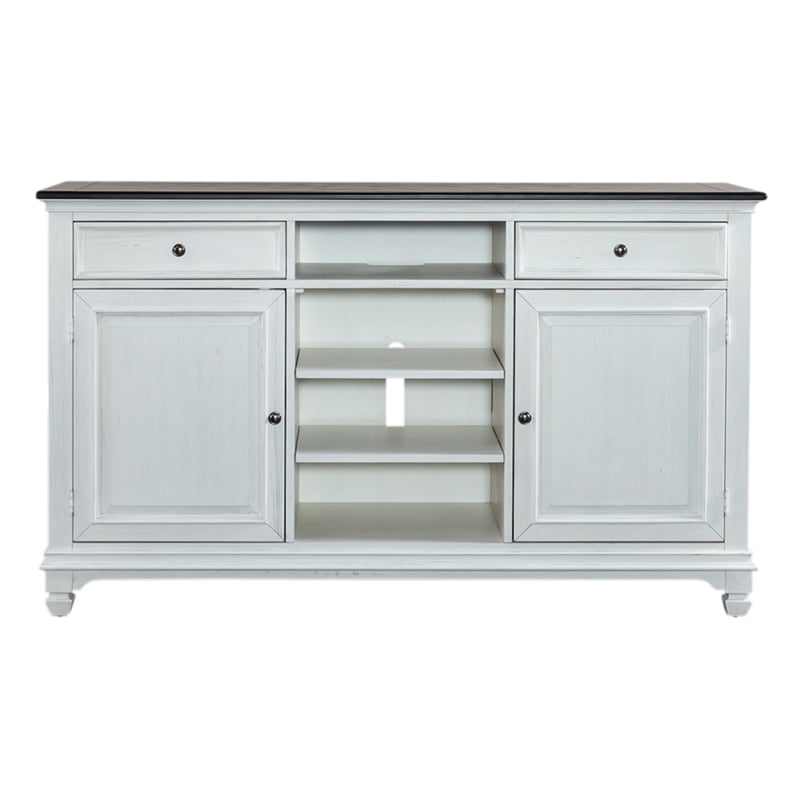 Allyson Park White 68 Inch Highboy TV Console